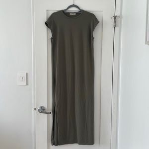 Marine Layer Taylor Maxi Dress in Olive Green